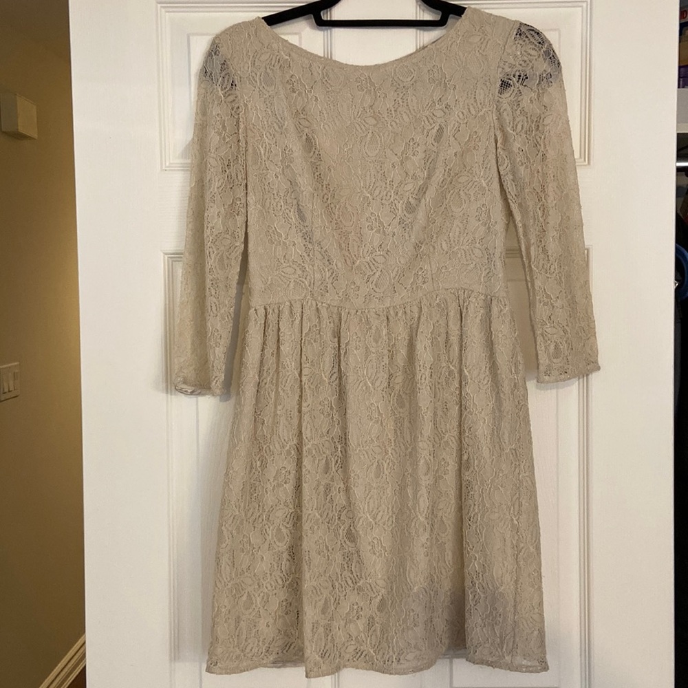 Small French Connection Lace White/Cream Dress